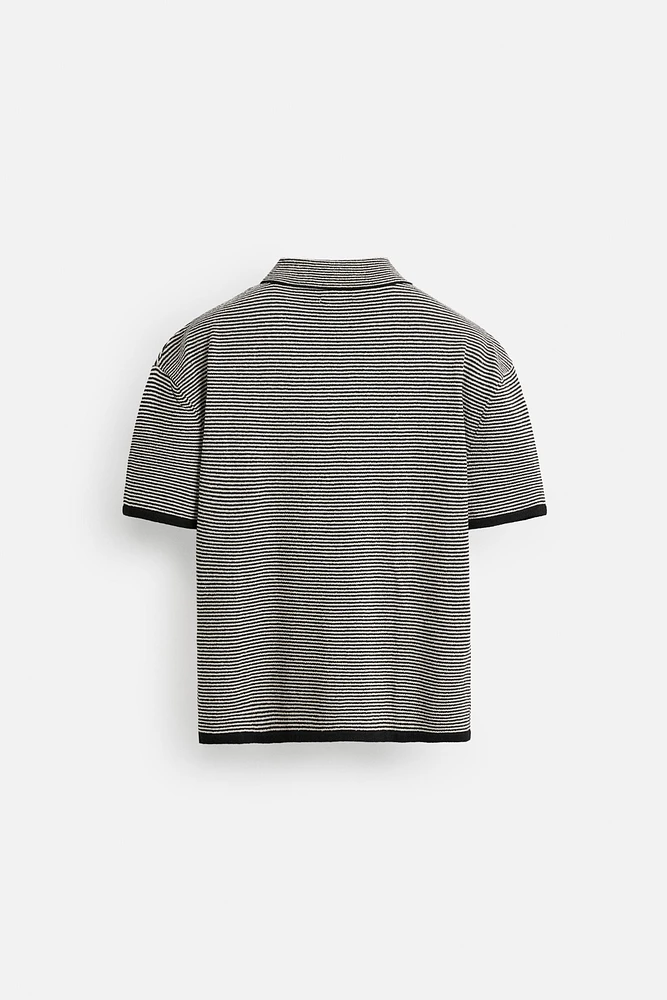 STRIPED KNIT SHIRT