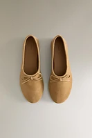 LEATHER BALLERINAS