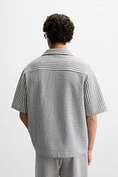 RELAXED FIT SEERSUCKER SHIRT