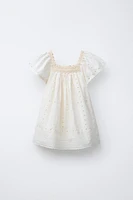 FLORAL EMBROIDERED DRESS