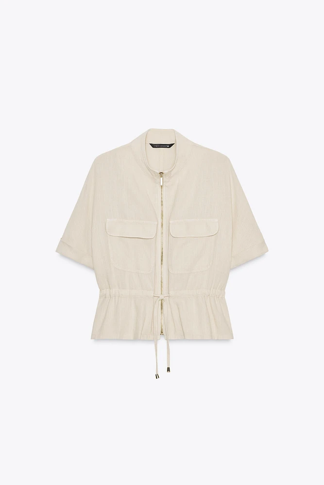 CHEMISE SAFARI AVEC LIN