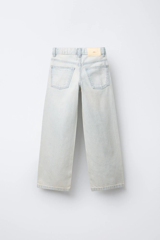 JEAN WIDE LEG BRILLANT