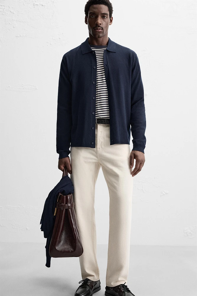 LYOCELL BLEND KNIT SHIRT