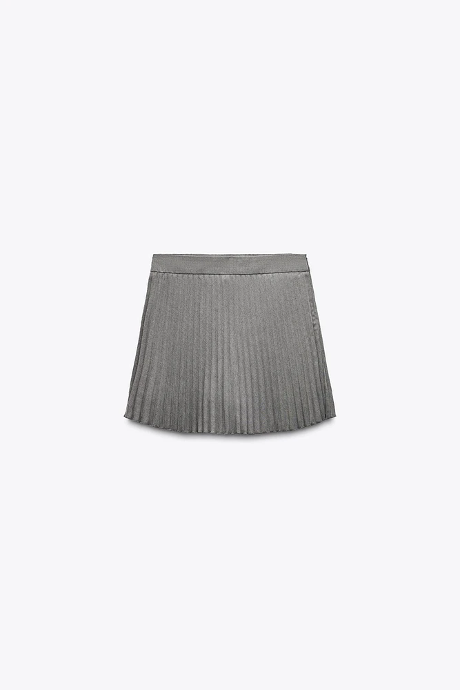 JUPE-SHORT À PLIS PLATS