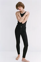 POLYAMIDE HALTER BODYSUIT