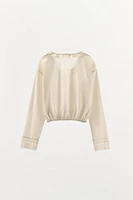 LACE TRIM SHIRT