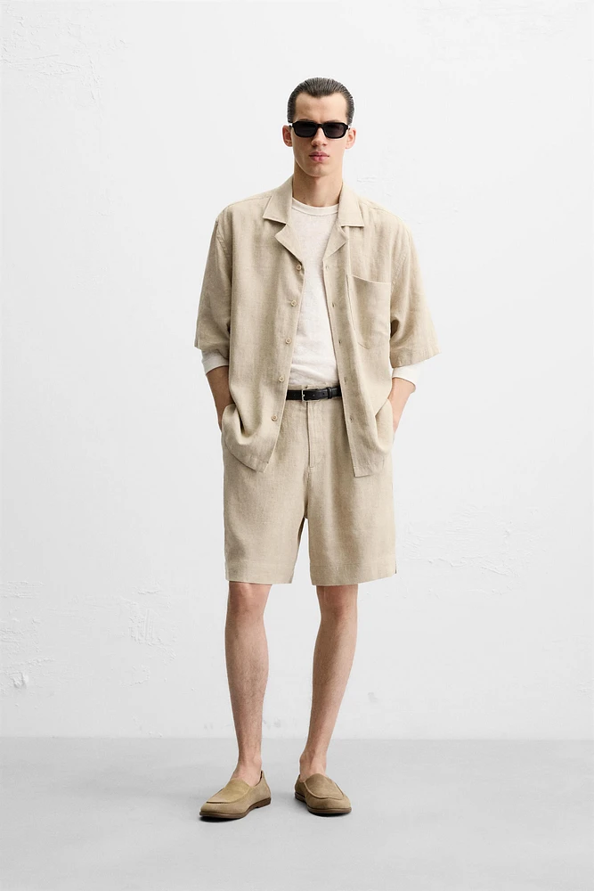 CHEMISE OVERSIZE FIT LIN - VISCOSE