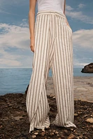 LIMITED EDITION STRIPED LINEN PANTS