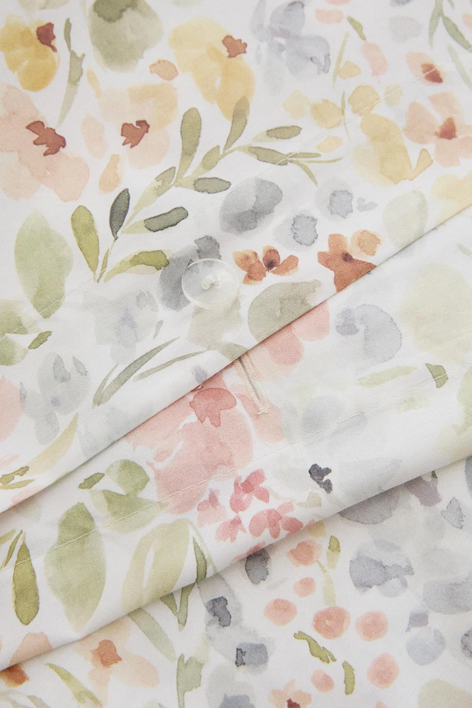 DRAP DE DESSUS IMPRIMÉ FLORAL