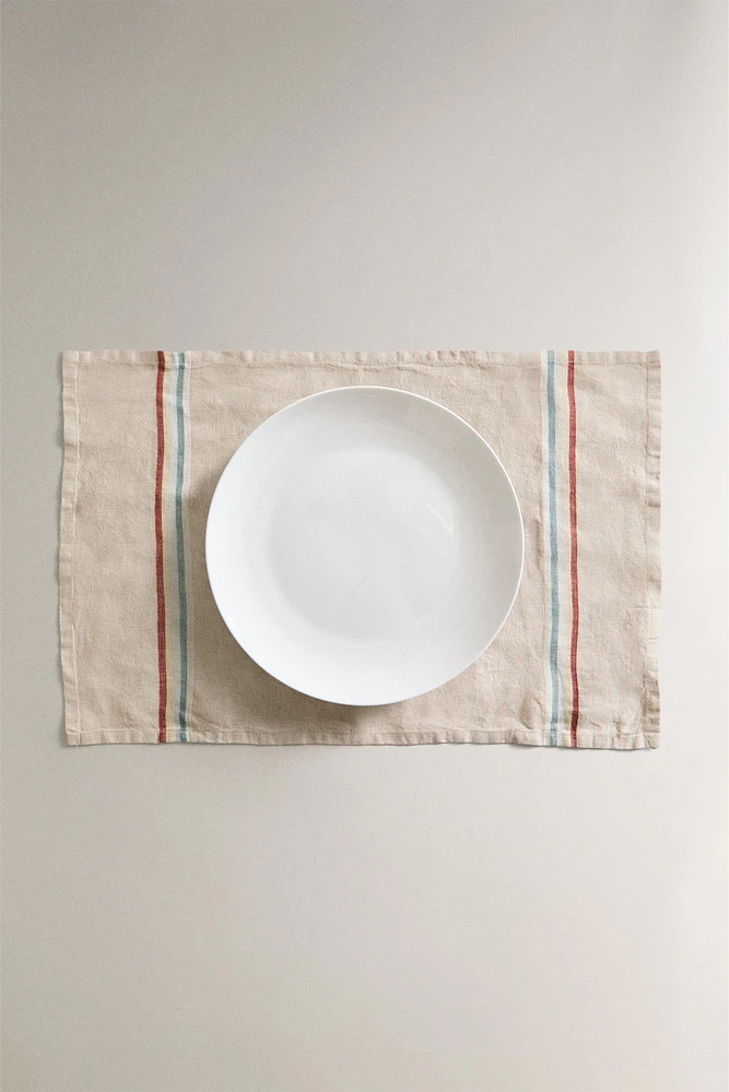 STRIPED LINEN PLACEMAT
