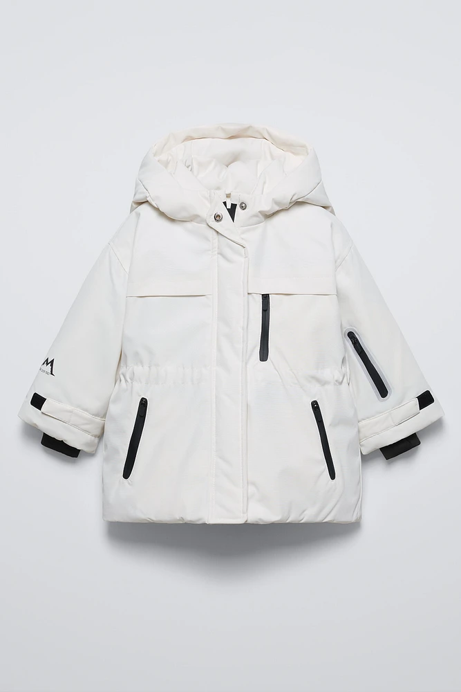 WATER REPELLENT AND WINDPROOF FAUX FUR HOOD SNOW JACKET SKI COLLECTION