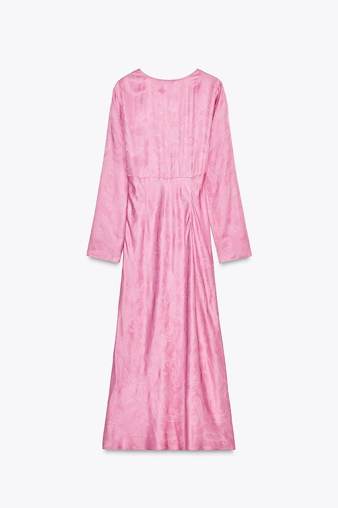 JACQUARD MIDI DRESS