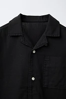 COTTON LINEN BLEND SHIRT