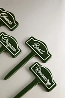SET OF CERAMIC GARDEN PLANT MARKERS (SET OF 4)