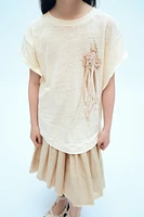 LINEN PRINT T-SHIRT X FANGLU LIN