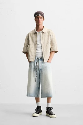 ABSTRACT PRINT OVERSHIRT