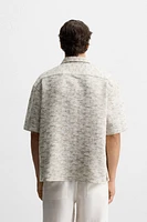 CONTRAST TEXTURE OVERSHIRT