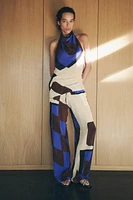 PRINTED HALTER TOP ZW COLLECTION