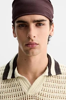 OPEN STRUCTURED POLO SHIRT