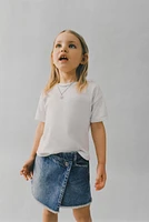 DENIM SKORT