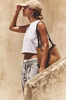 TOP CROPPED EN COTON