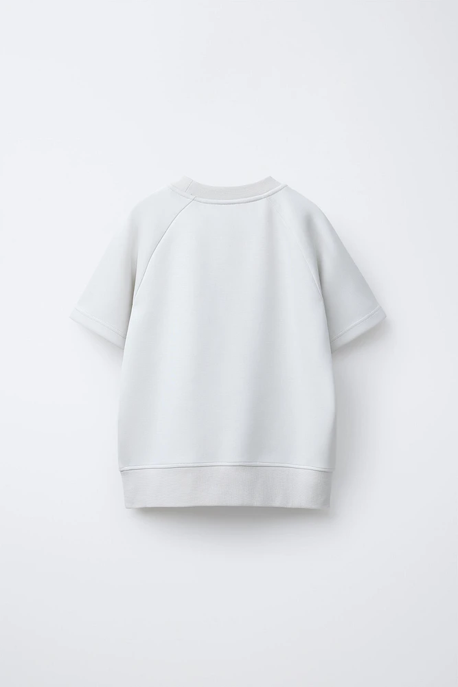 SPORTY SHORT SLEEVE SWEATSHIRT