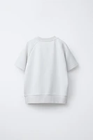 SPORTY SHORT SLEEVE SWEATSHIRT