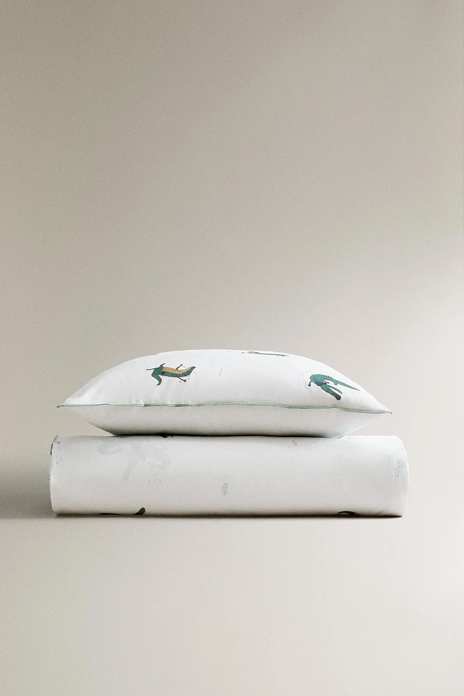CHILDREN’S CROCODILE DUVET COVER