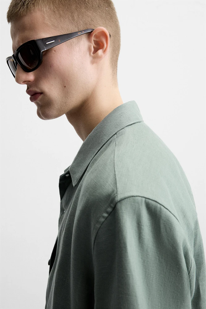100% LINEN RELAXED FIT SHIRT