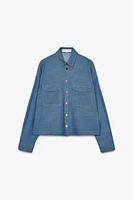 CHEMISE À POCHES PLAQUÉES