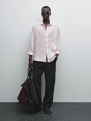 100% linen regular fit shirt