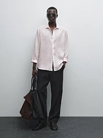 100% linen regular fit shirt