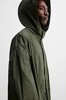OVERSIZED FIT TECHNICAL PARKA