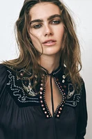 VELVET BLOUSE