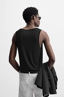SEMI-SHEER TANK TOP