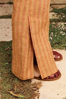 PANTALON 100 % LIN RAYÉ ÉDITION LIMITÉE