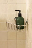 SILVER CORNER SHOWER SHELF