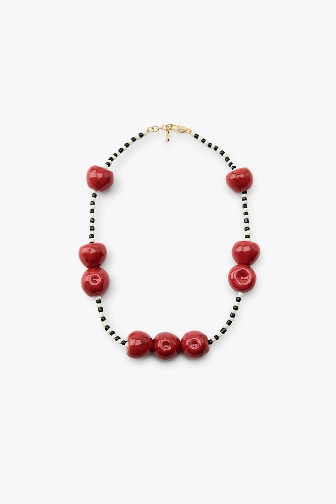 CHERRY BEAD NECKLACE