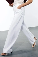 ZW COLLECTION WIDE LEG LOW-RISE JEANS