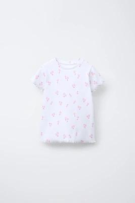 T-SHIRT RIB IMPRIMÉ