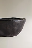 DECORATIVE IRREGULAR TERRACOTTA BOWL