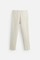 PANTALON 100 % LIN PLIS