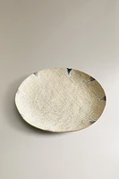 TEXTURED STONEWARE DINNER PLATE