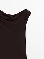 Top asymétrique 100 % coton