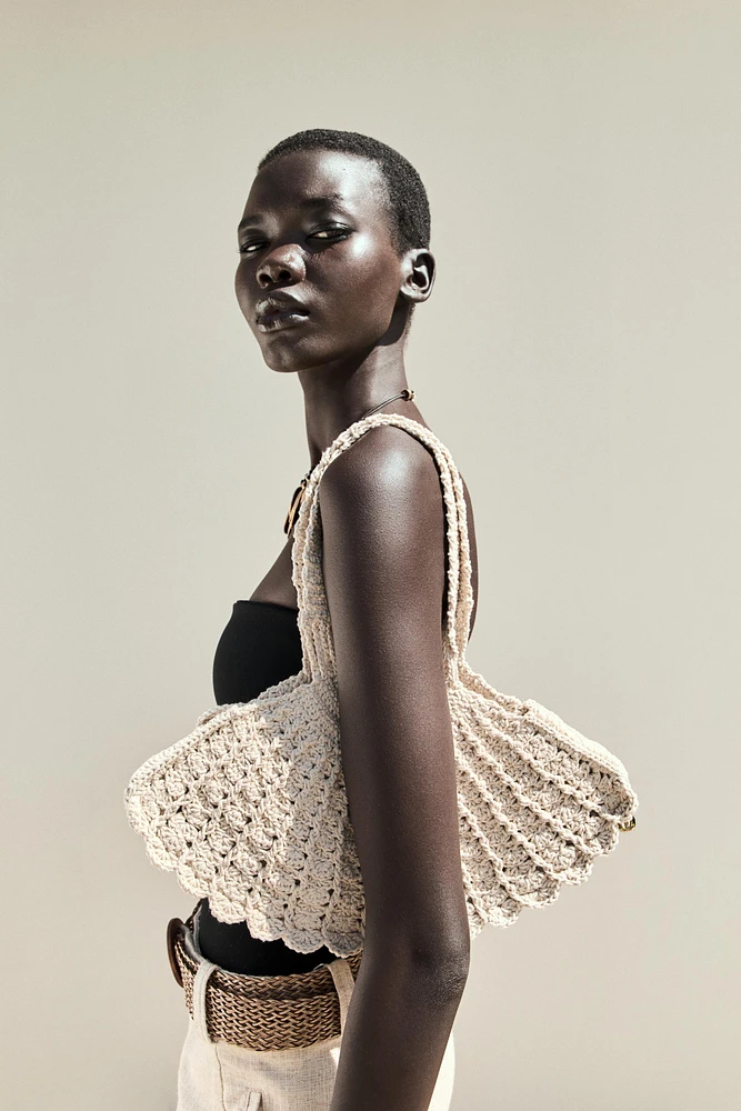 SAC EN CROCHET COQUILLE