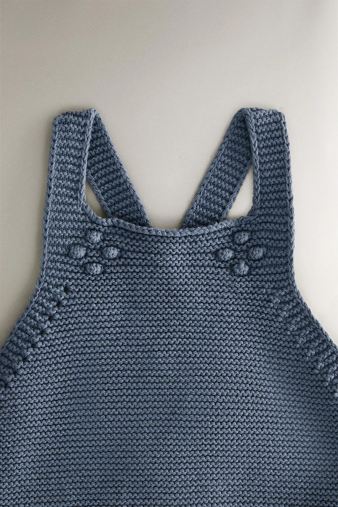 CHILDREN'S DUNGAREES WITH BOBBLES