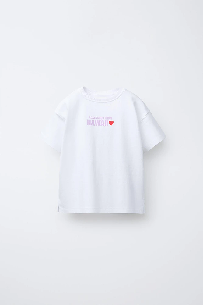 T-SHIRT IMPRIMÉ PLAGE