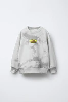 PRINTED TIE-DYE SWEATSHIRT