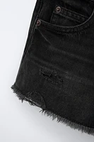 RIPPED DENIM SHORTS