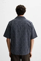 CHEMISE AVEC BRODERIE EN CONTRASTE
